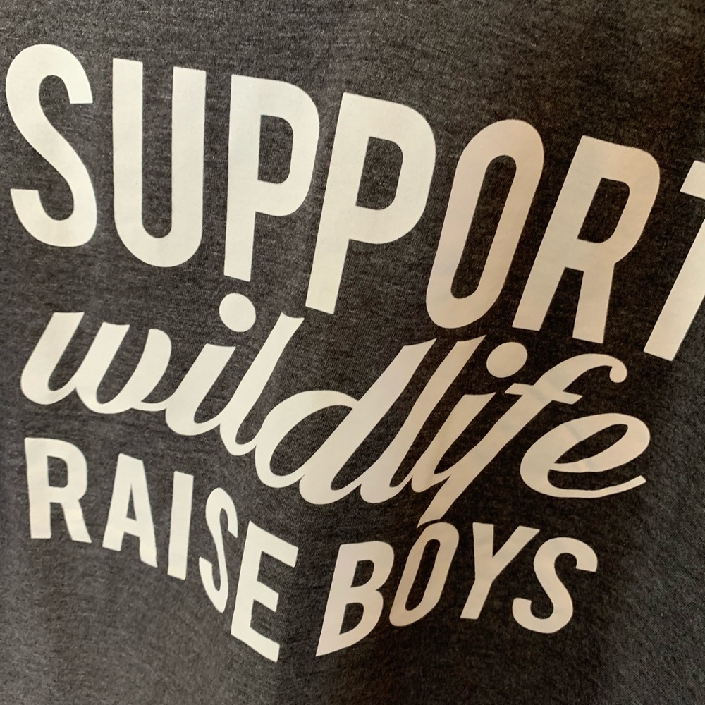 Gray V Neck short Sleeve Tee